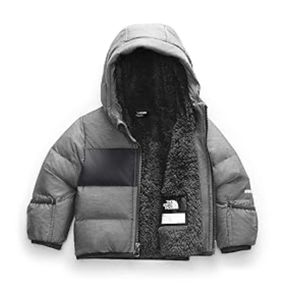 The North Face Moondoggy 550 Down Baby Puffer Jacket Coat Gray 3–6M - Picture 3 of 10